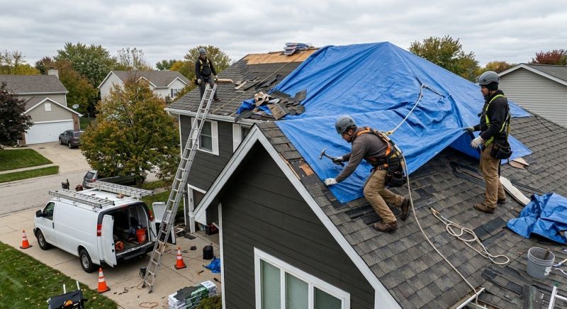 A Frame Roof Repair in New Castle, DE