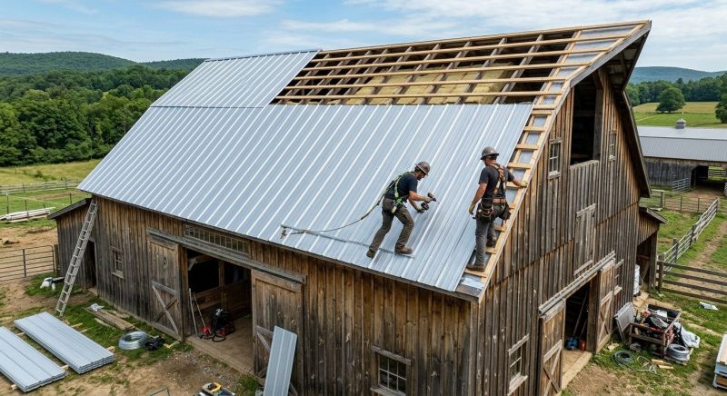 Barn Roof Construction in New Castle, DE