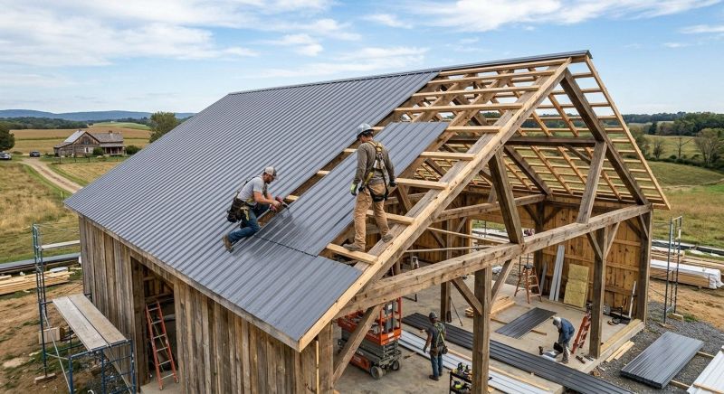 Barn Roof Construction in New Castle, DE