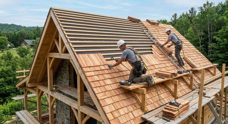 Cedar Shake Roof Construction in Chester, PA