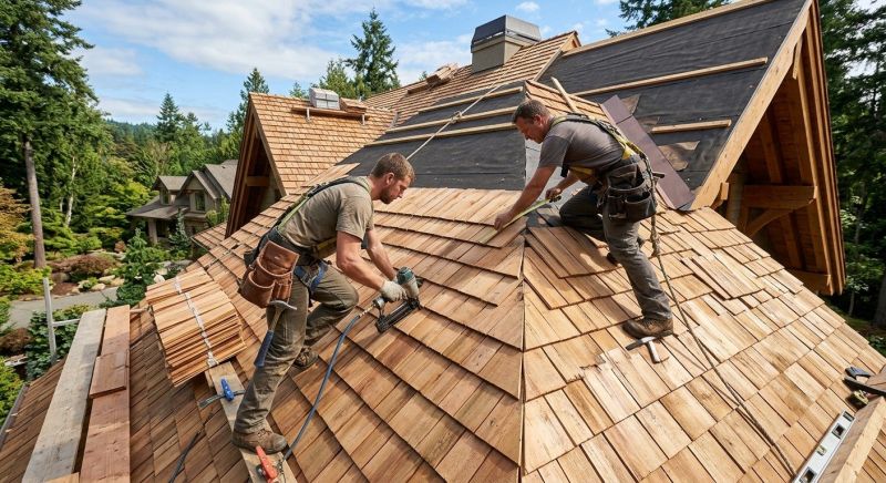 Cedar Shake Roof Construction in Saint Georges, DE