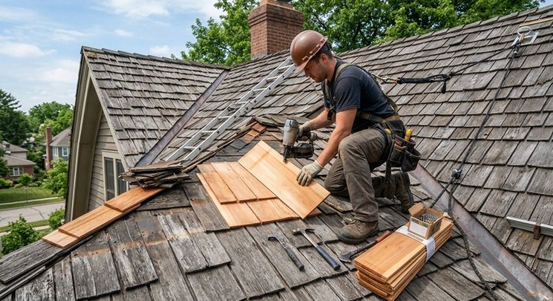Cedar Shake Roof Repair in Cochranville, PA