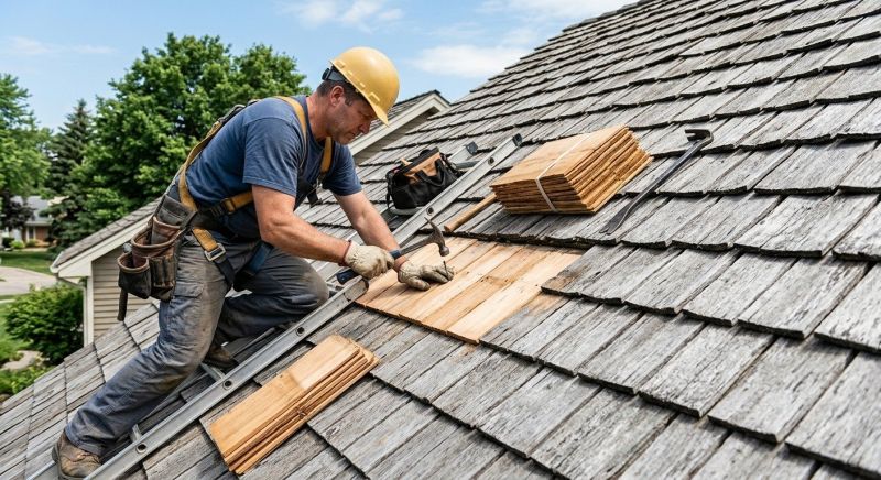 Cedar Shake Roof Repair in Odessa, DE
