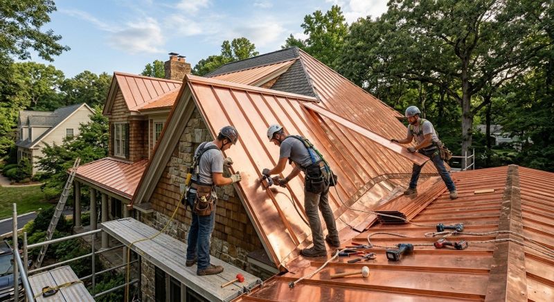Copper Roof Installation in New Castle, DE