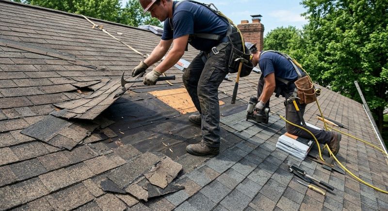 Damaged Roof Repair in Claymont, DE
