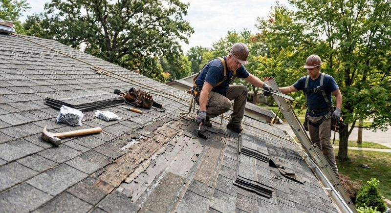 Damaged Roof Repair in Glen Mills, PA