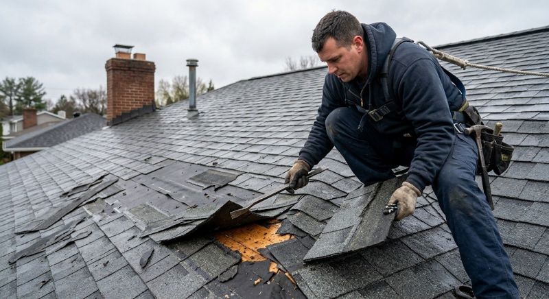 Damaged Roof Replacement in Newtown Square, PA