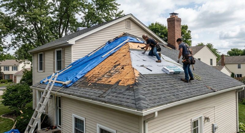 Hail Damage Roof Repair in Springfield, PA