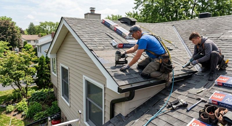 Hip Roof Shingle Repair in New Castle, DE