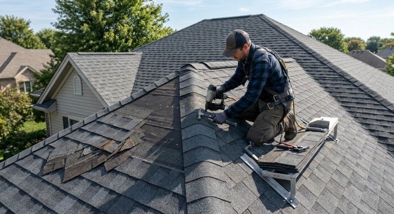Hip Roof Shingle Replacement in New Castle, DE