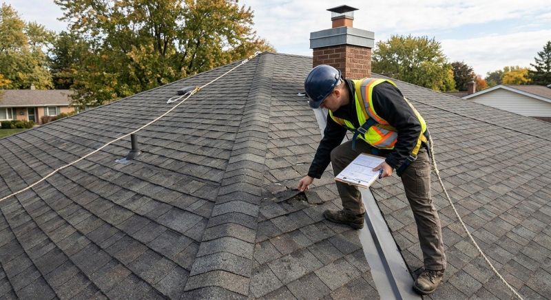 Roof Damage Inspection in Delaware County, PA