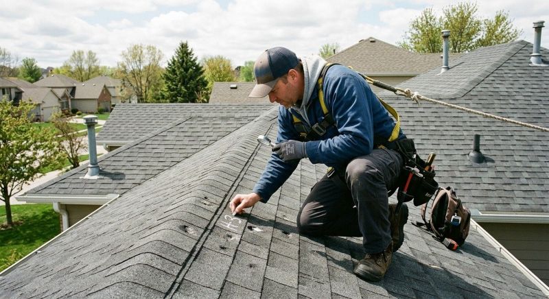 Roof Damage Inspection in Media, PA