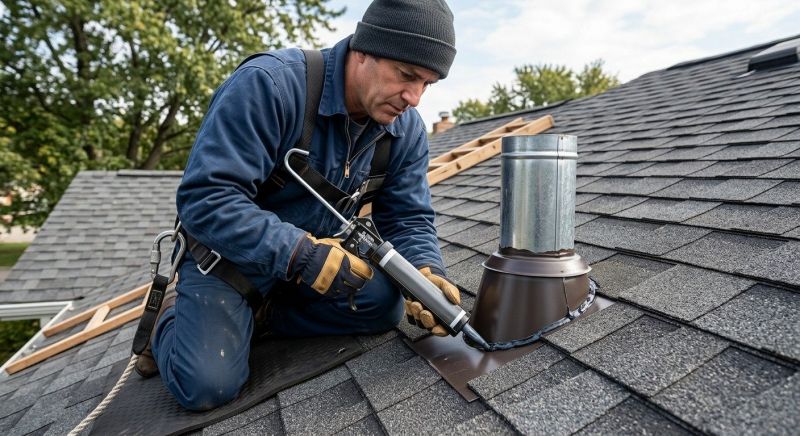 Roof Vent Flashing Repair in New Castle, DE