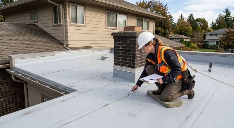 Rubber Roof Inspection in New Castle, DE