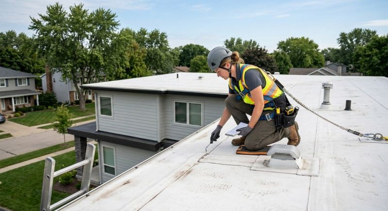 Rubber Roof Inspection in New Castle, DE