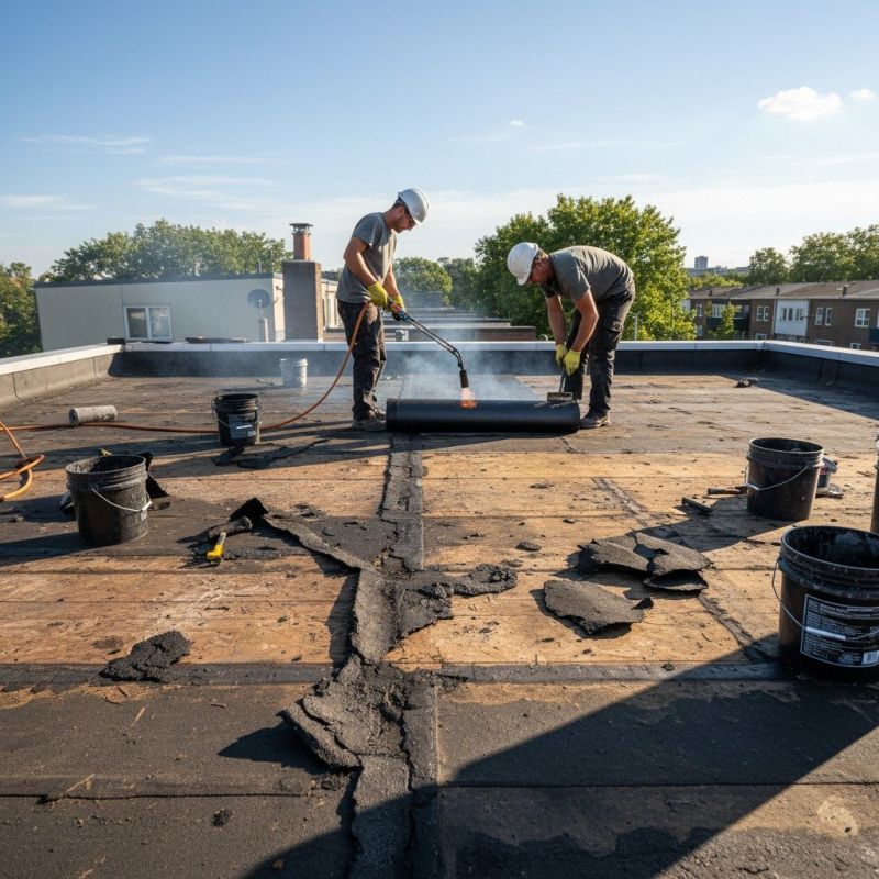Single Ply Roof Repair in Aston, PA