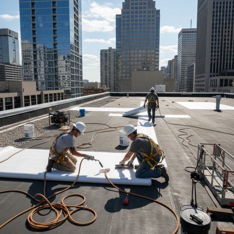 Single Ply Roof Repair in Oxford, PA