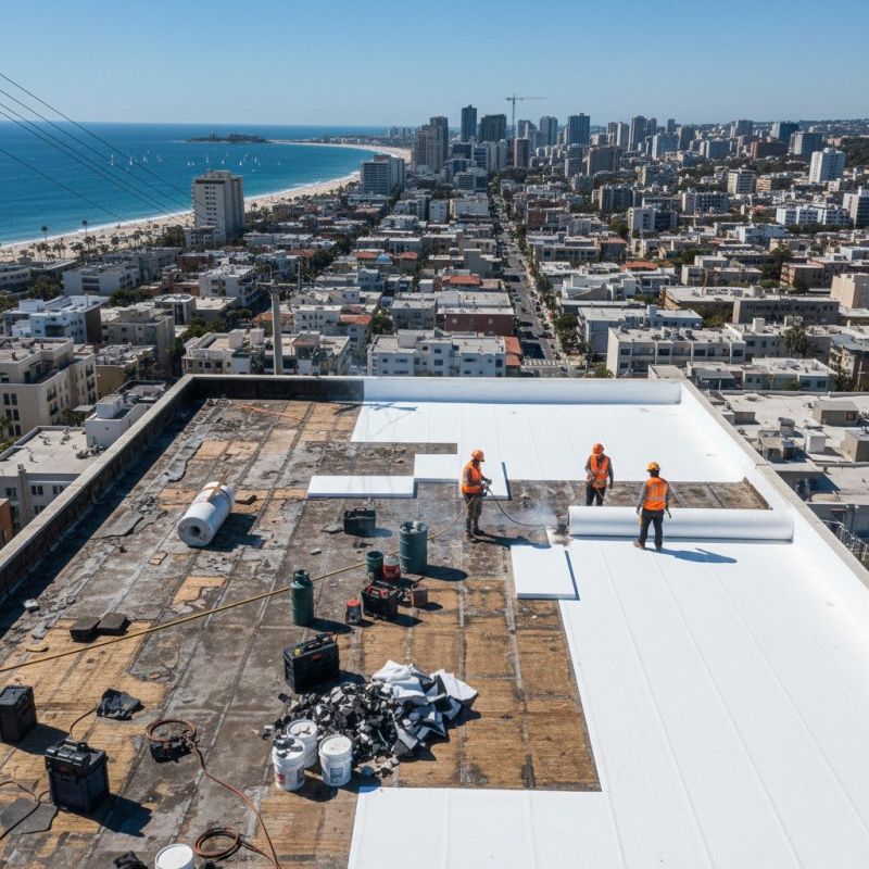 Single Ply Roof Replacement in Middletown, DE