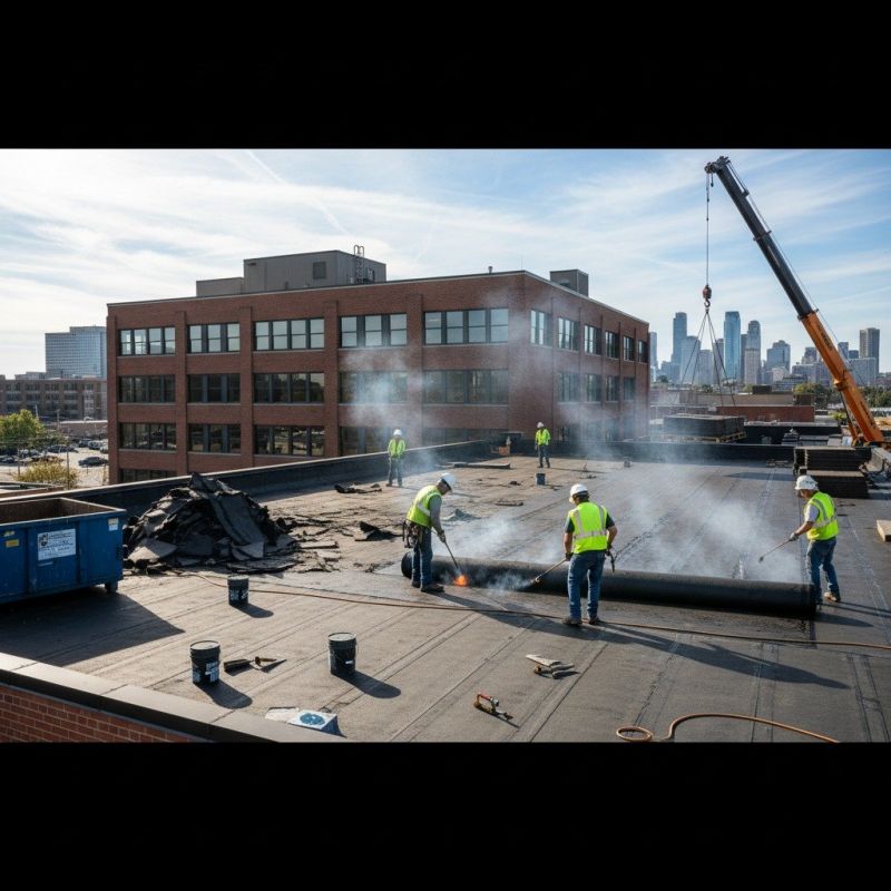 Single Ply Roof Replacement in Woodstown, NJ