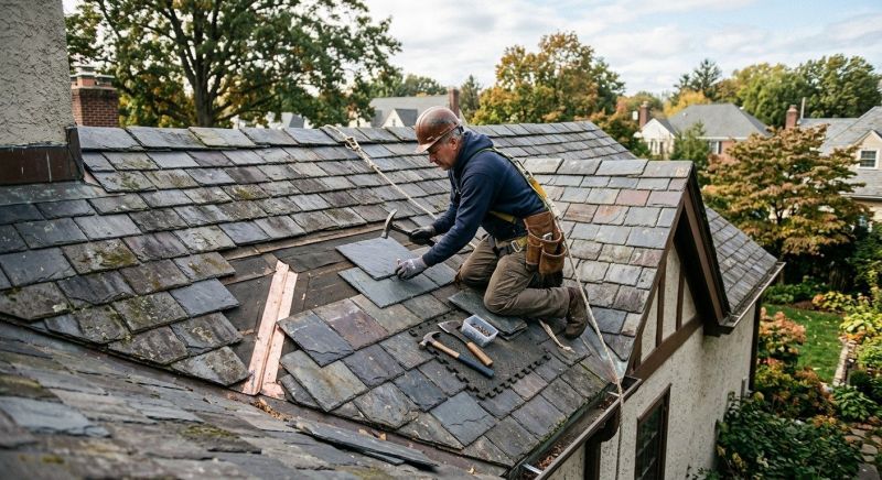 Slate Roof Repair in Monroeville, NJ
