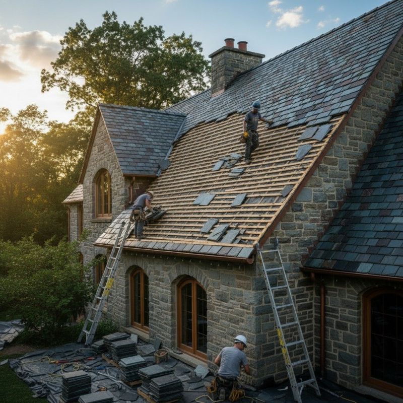 Slate Roof Replacement in Salem, NJ