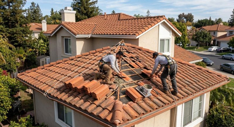 Spanish Tile Roof Repair in New Castle, DE