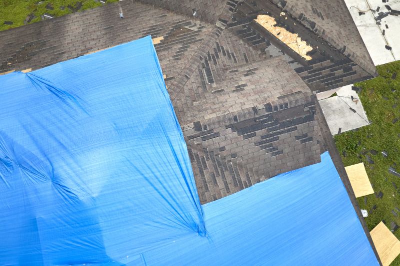 Storm Damage Roof Tarping in New Castle, DE