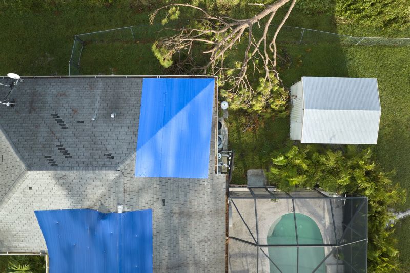 Storm Damage Roof Tarping in New Castle, DE