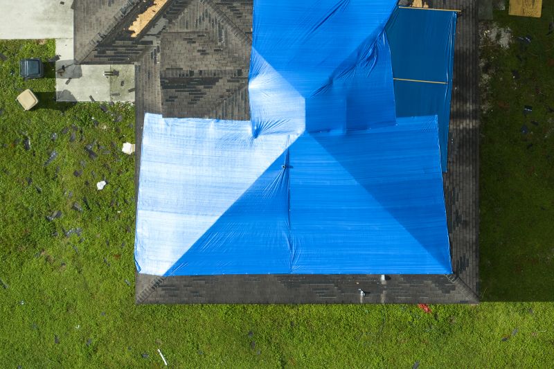 Storm Damage Roof Tarping in New Castle, DE
