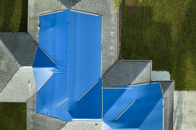 Storm Damage Roof Tarping in New Castle, DE