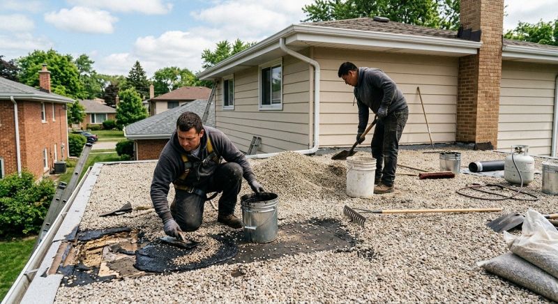 Tar And Gravel Roof Repair in Middletown, DE