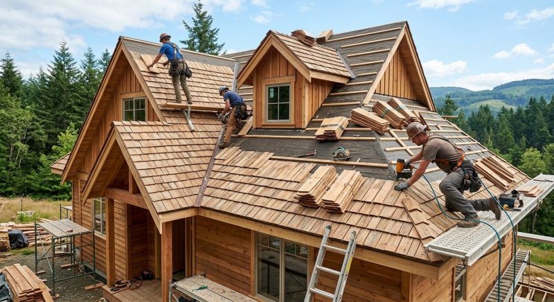 Wood Roofing Installation in Broomall, PA