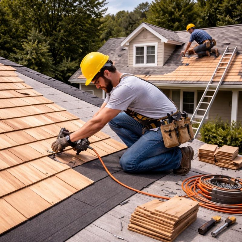 Wood Roofing Installation in Marcus Hook, PA