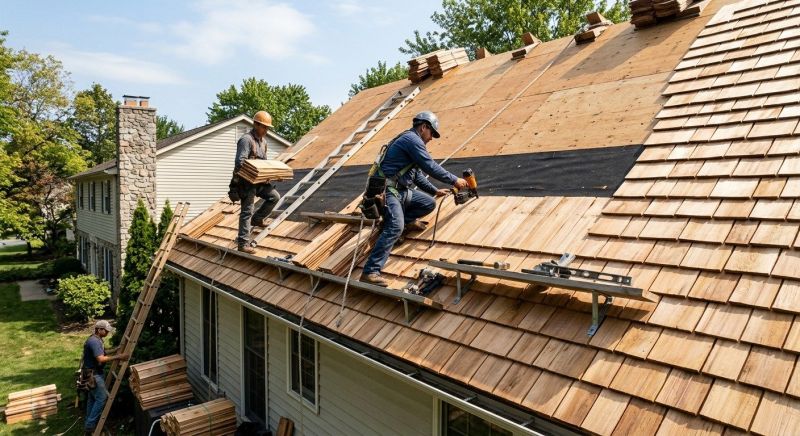 Wood Roofing Installation in North East, MD
