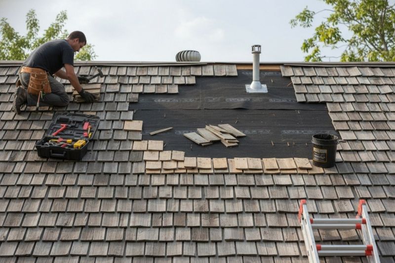 Wood Shake Roof Repair in Landenberg, PA