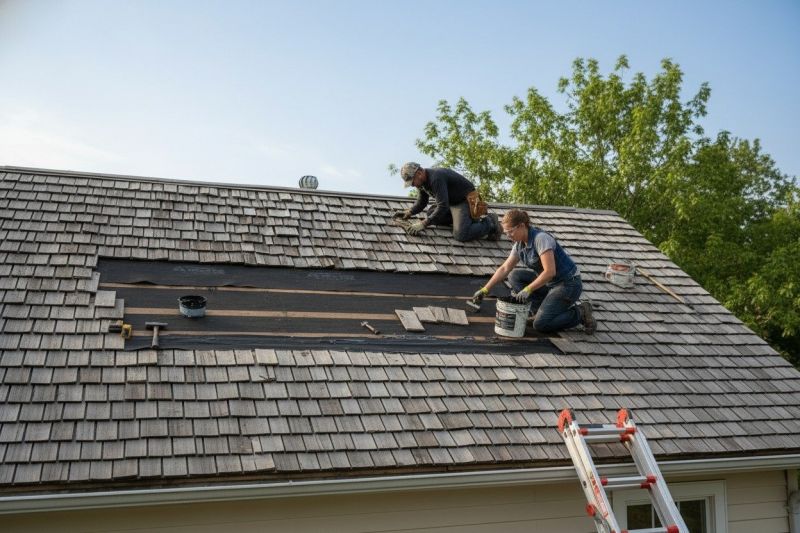 Wood Shake Roof Repair in Newtown Square, PA