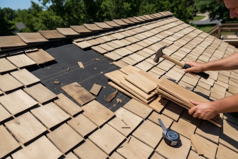 Wood Shake Roof Repair in Newtown Square, PA