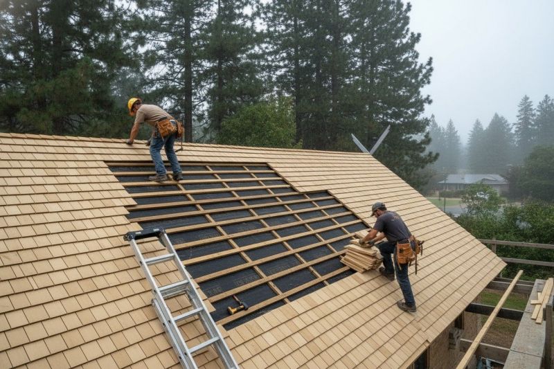 Wood Shake Roof Repair in Townsend, DE