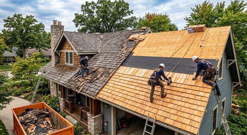 Wood Shake Roof Replacement in Clifton Heights, PA