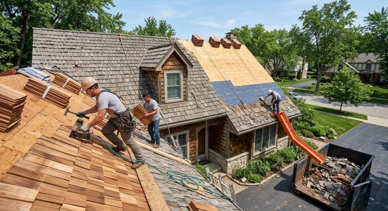 Wood Shake Roof Replacement in New Castle, DE